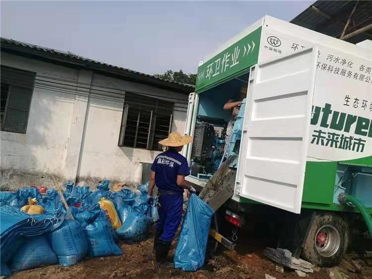 张湾工业污泥压干处理
